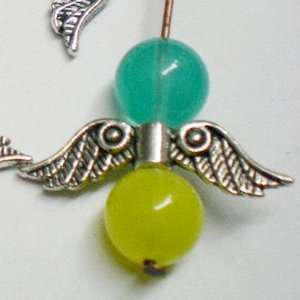 30pcs Tibetan Silver Angel Wing Charm Beads 20mm(B) ~Jewelry Findings~