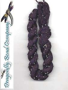 Beaded Yarn 50 Yds Sparkling Amethyst  