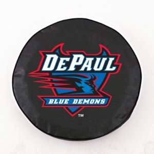  DePaul Blue Demons Tire Cover Color White, Size O