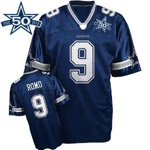 Dallas Cowboys #9 Tony Romo Authentic Blue NFL Jersey Football Jerseys 