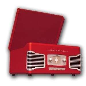  Teac Retro Turntable AM/FM Radio SL A100 Red