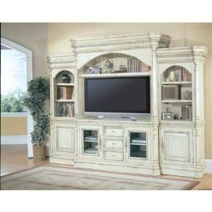  Westminster Five Piece Wall Unit in Pecan Electronics