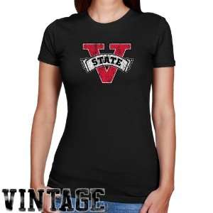  NCAA Valdosta State Blazers Ladies Black Distressed Logo 