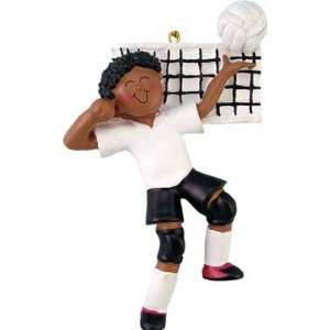  Male African American Volleyball Personalized Christmas 