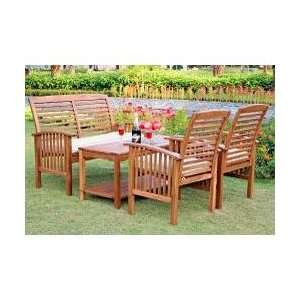   Set with Cushions in Natural Brown   OW4SBR Patio, Lawn & Garden