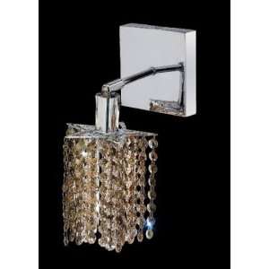  Mini 1 Light Square Canopy Pentagon / Star Wall Sconce in 