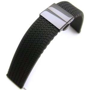   Strap on Deployment Clasp for Sport Watch PVD Black P 