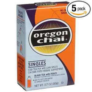 Oregon Chai Tea Black Singles 10 Count, Units (Pack of 5)  
