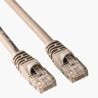  3ft Gray Cat 5E Patch Cable, Molded Electronics