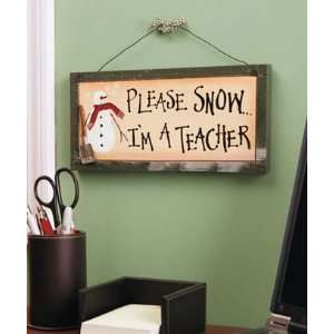   Teacher Plaque Sign Handpainted Wood Gift Brand New 