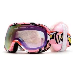   Snowboard Goggles Mumu Pink/Smoke Pink Chrome Lens Womens Sports
