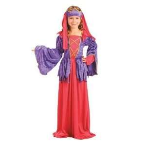 Girls Medieval Tudor Gothic Princess Fancy Dress Costume  
